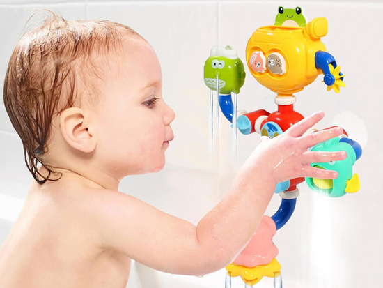 Bath toy water mill suction cup ZA4661