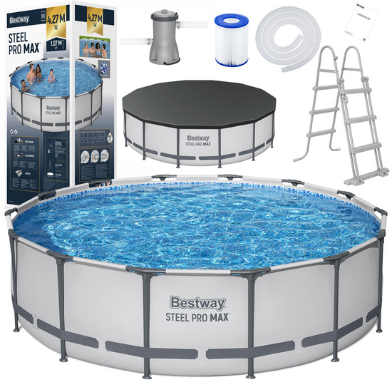 Bestway Frame Pool 427x107cm 10in1 Pump Ladder Cover 56950