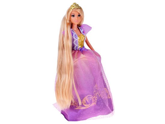 Long-haired princess doll in a ball gown + accessories ZA5704