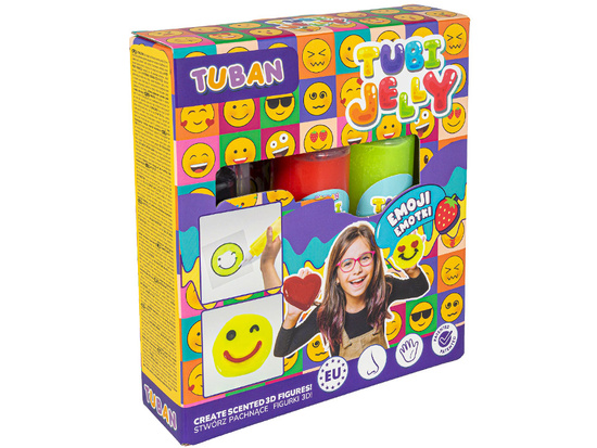 TUBAN creative set Tubi Jelly Emoticons 3 colors gel figures ZA6126