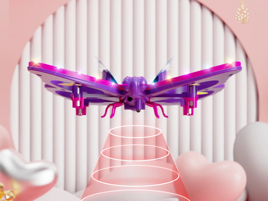 Fabulously Colorful Butterfly Drone Controlled by Magic Wand RC0727
