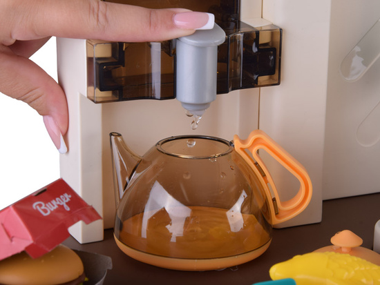 interactive brown kitchen for children + effects: light and sound pair ZA5766