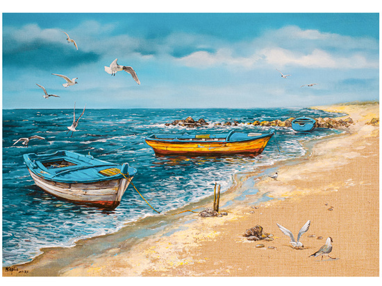 Morning at the Seaside 500-piece puzzle (Art Collection)B-53919
