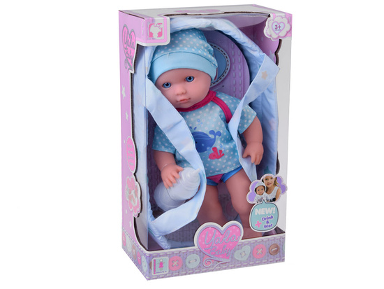 The doll in the carrier, the doll drinks and pees ZA5153