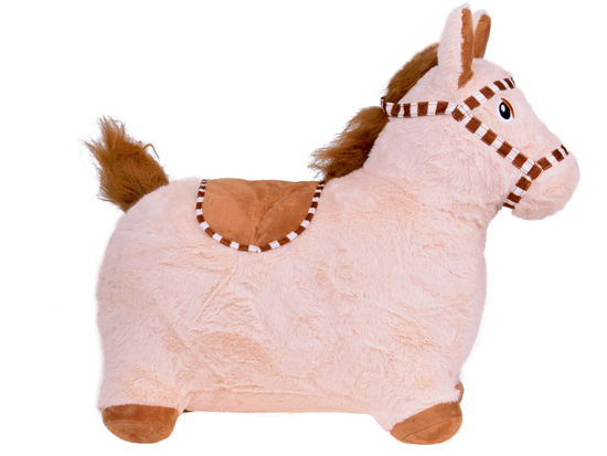 Inflatable plush jumping horse for children  pump ZA5443 JB