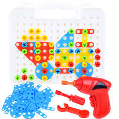 Large Set of Building Blocks in a Case + Screwdriver 268 pcs ZA3546