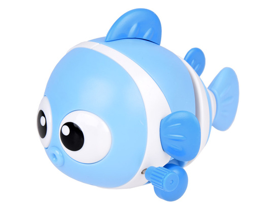 Colorful Wind-up Fish Riding Clownfish Moving Tail ZA5448