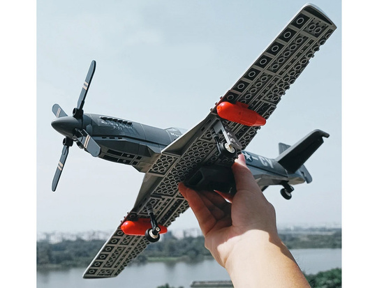 Klocki techniczne Samolot bojowy P-51 Mustang Fighter 256 ele ZA4624