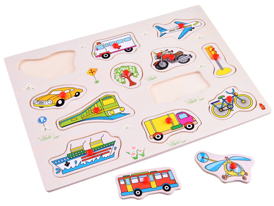 Wooden puzzle VEHICLES puzzle 12 pieces ZA4720