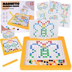 Educational magnetic board with pins for arranging ZA4738