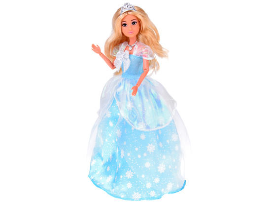Anlily Snow White Doll in a Blue Dress with Snowflakes ZA5702