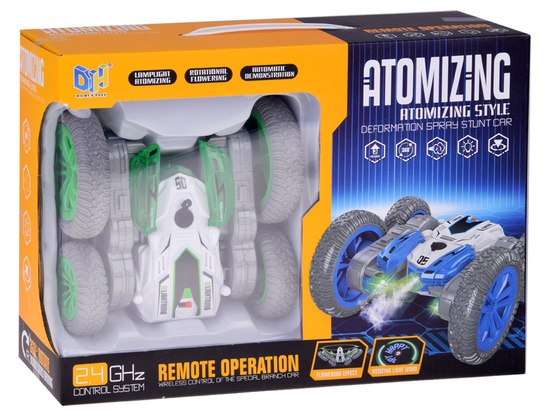 Remote controlled SUPER FAST STUNT car - steam and light RC0729