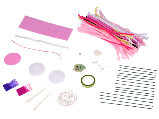 DIY Creative Kit Create Fabric FLOWERS in a Handmade Vase ZA5866