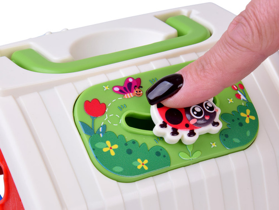 Interaktywny domek edukacyjny farma klocki odgłosy zwierząt sorter ZA5956