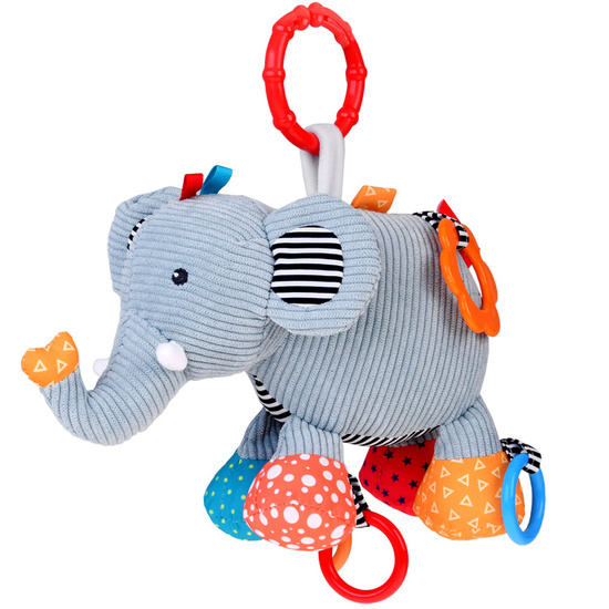 Cute Elephant Stroller Pendant + Baby Rattle ZA5212