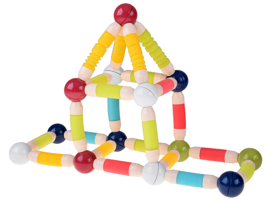 Flexible Magnetic Tube Blocks for Building 36-piece Tube Block ZA5813