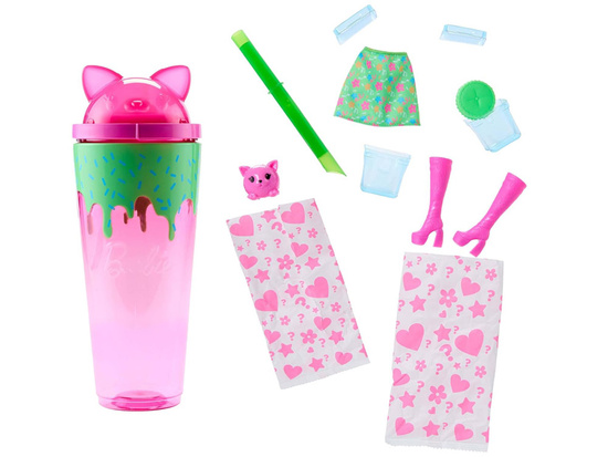 Mattel Barbie Pop Reveal doll from the series: Shake + cat and accessories ZA6061