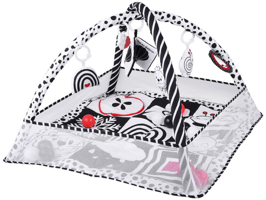 Contrasting educational mat playpen + balls rustling book ZA5826