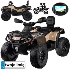 Quad na akumulator dla dzieci 2 osob CAN-AM OUTLANDER 4x4 Panel LED PA0326