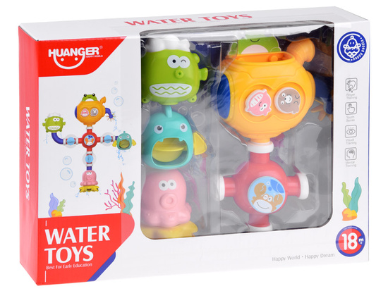 Bath toy water mill suction cup ZA4661