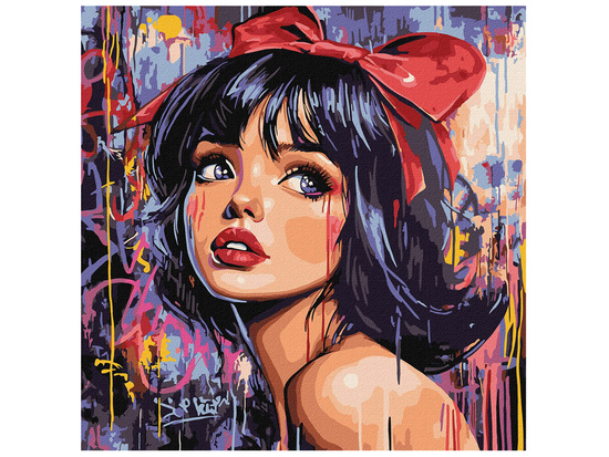 Malowanie po numerach 40 x 40 cm KHO8601 Nowoczesna Królewna Śnieżka AP0101