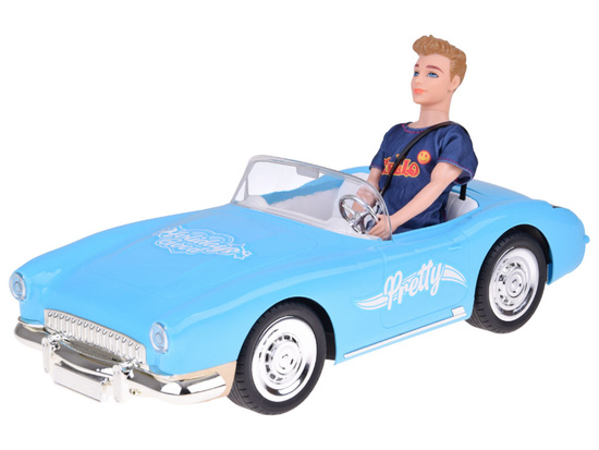 Autko na pilota Retro Cadillac Lalka Stylowy kierowca Ken RC0746