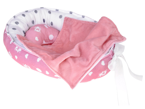 Baby Doll with Crib in Pink Outfit Newborn ZA5855