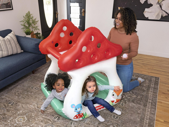 Bestway Dmuchany basen z kulkami GRZYBEK MUCHOMOREK Fisher Price 93570