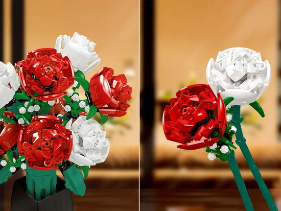 Construction Blocks – Bouquet of Roses 818 pieces ZA5760