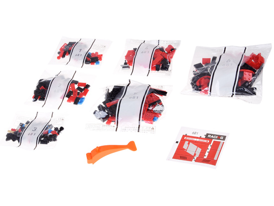 Technical blocks Car RED in the style of a sports coupe 373-piece ZA5782