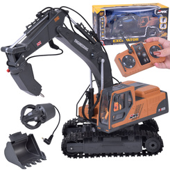3-in-1 Remote-Controlled Excavator – Construction Vehicle with Interchangeable Attachments RC0752