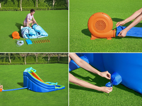 Bestway Water Playground H2O Go 365x320x270cm slide and launcher 53408