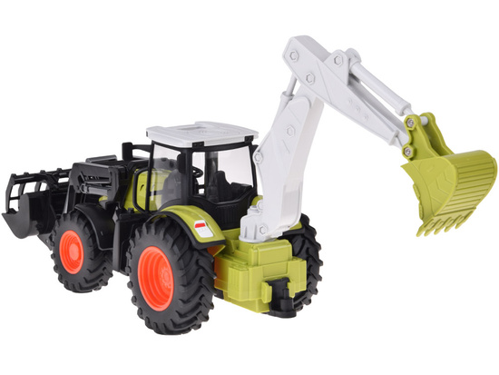 Remote-controlled tractor Backhoe loader bulldozer with remote control RC0718