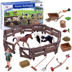 ANIMALS SERIES FARM Large set of animals FARM Figures HORSES ZA2991