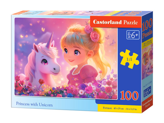 100-piece Princess with Unicorn Puzzle B-111299