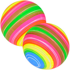 Rubber Rainbow Ball to play for children SP0714