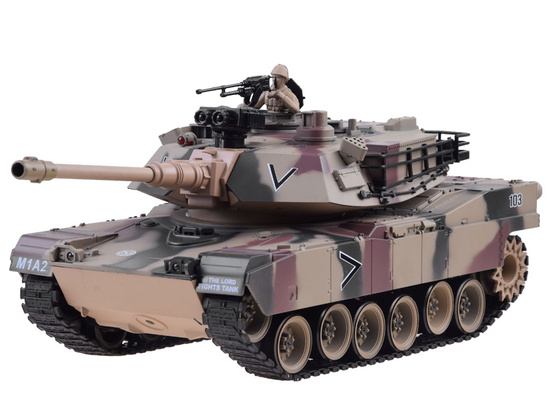 REALISTIC TANK US M1A2 SHOOT + remote RC0252MO