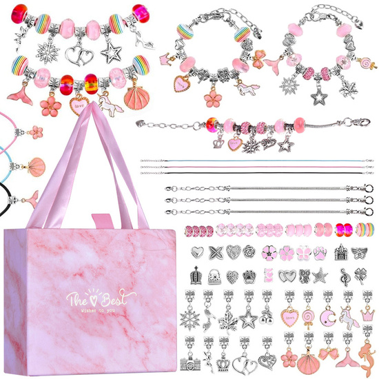 Set Beads + pendants + bracelets Gift packaging ZA5206