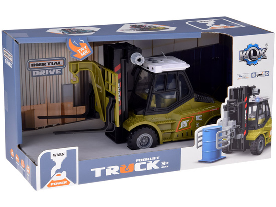 FORKLIFT with moving forks + light and sound effects ZA5978