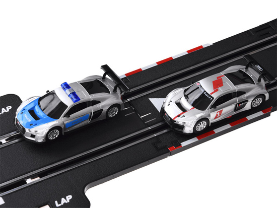 Electric car rally racing track 2 cars AUDI route 8m RC0620