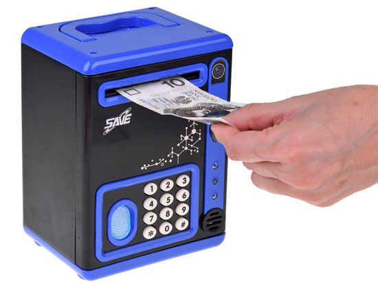 Piggy bank safe ATM saving collector ZA4740