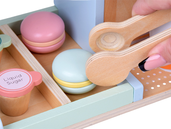 Wooden Coffee Shop & Ice Cream Parlor – Dessert and Ice Cream Playset ZA5937