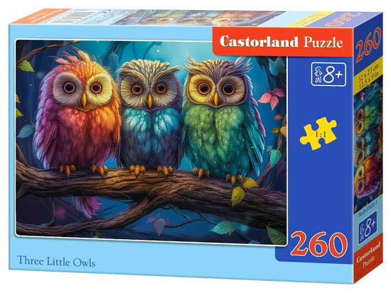 Puzzle 260-elementów Three Little Owls 