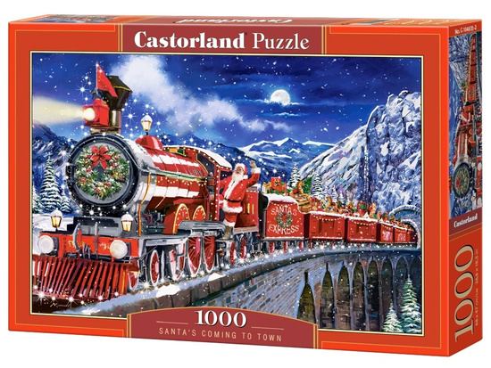 Puzzle świąteczne 1000-elementów Santa's Coming to Town 