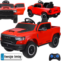 Battery-powered electric car RAM pickup for children 4x4 + remote control PA0322