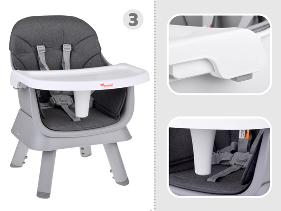 Multifunctional seat Highchair 6in1 set for children ZA5664