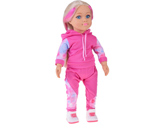 Lalka w dresie 48 cm z długimi blond włosami – sportowa stylizacja ZA5844