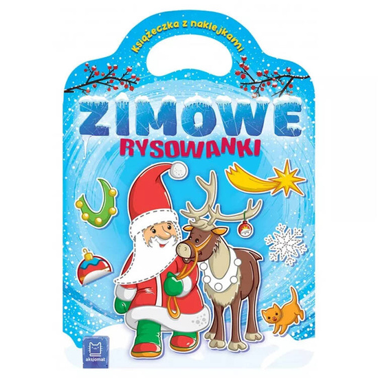 Aksjomat Zimowe rysowanki. Książeczka z naklejkami KS1005