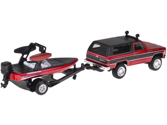 Maisto Licensed Metal car Chevrolet K5 Blazer + boat 1:64 ZA5964