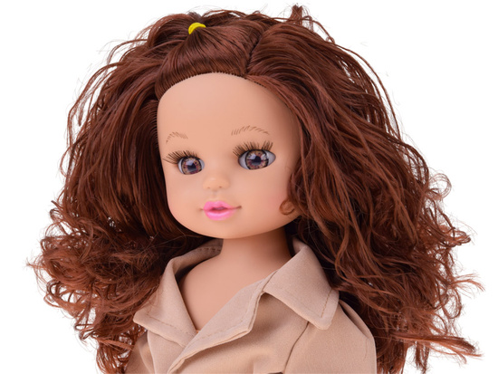 Stylish Kalinka Jesieniara doll in an elegant coat 36cm ZA5840
